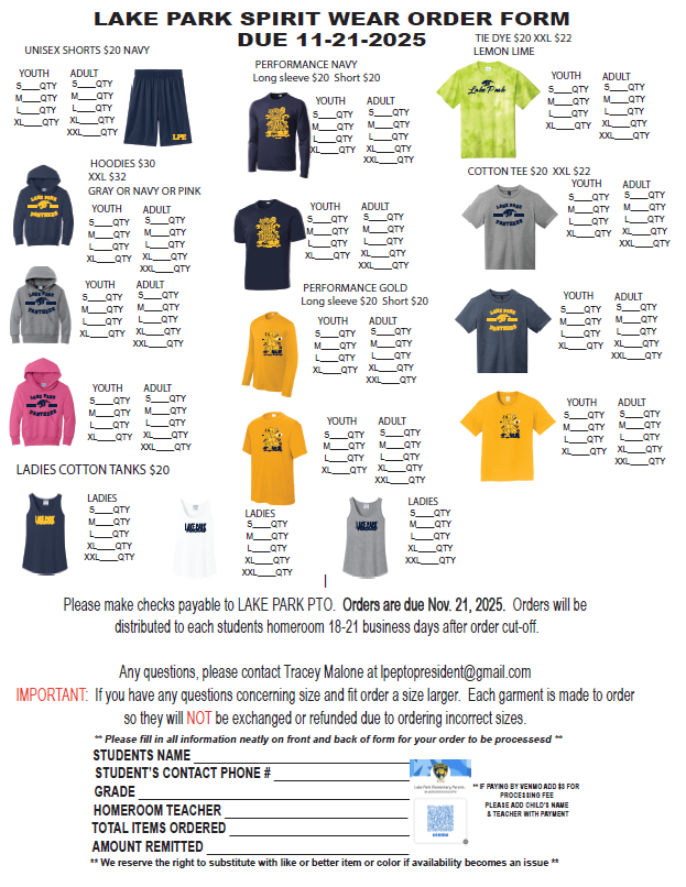 spirit wear form 2025