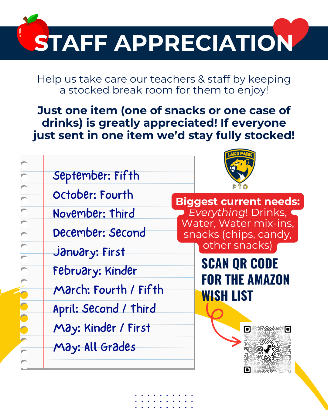STAFF APPRECIATION